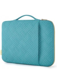 413#U2-sk0313-15.6-inch laptop case with handle soft-lined cushioned bag for shock protection-blue