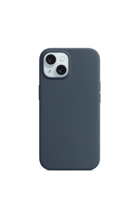 325#Ultra Protect Silicone PhoneCase ip15-NavyBlue 