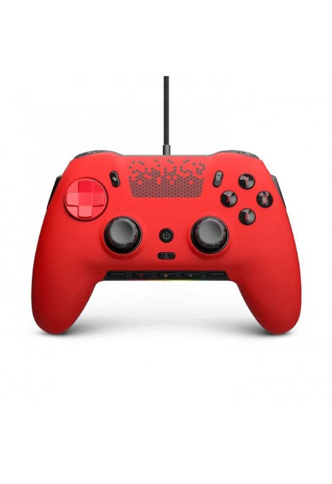 493#PC Wired game controller-red