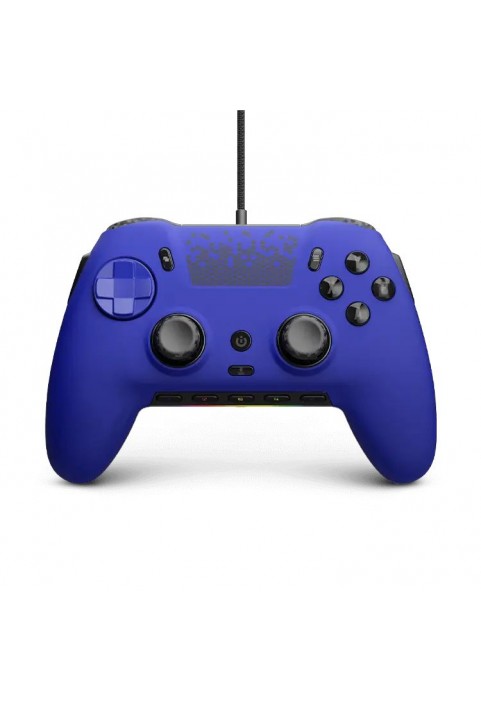 492#PC Wired game controller-blue